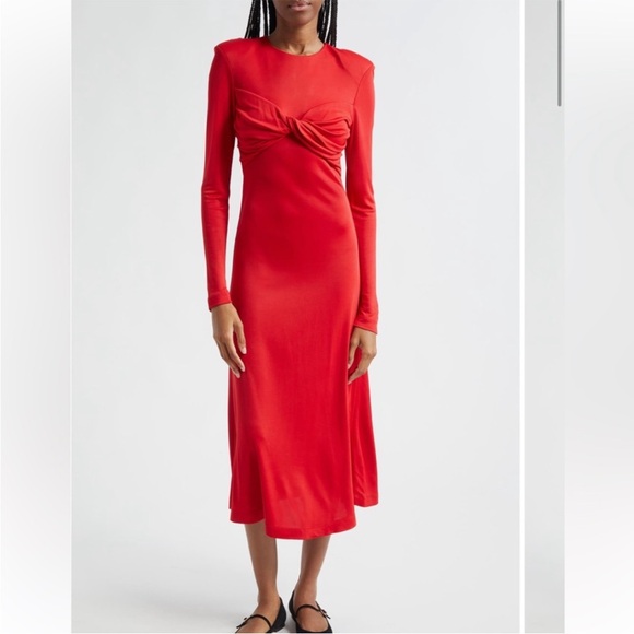 FARM Rio Dresses & Skirts - NWT SMALL - Red Twisted Cup Midi Dress